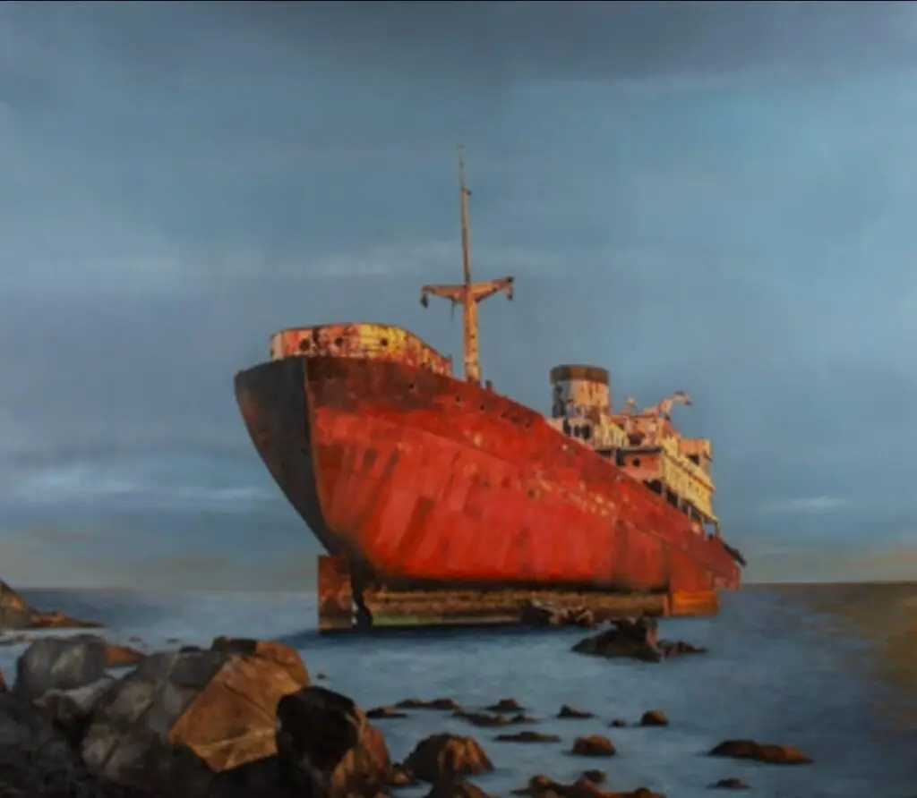 Esta obra de hernando alzate conforma la exposición destino final