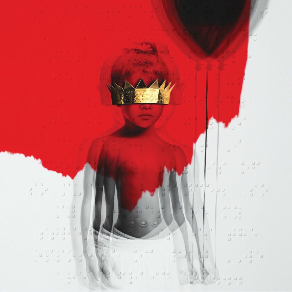 Portada del álbum anti de rihanna.