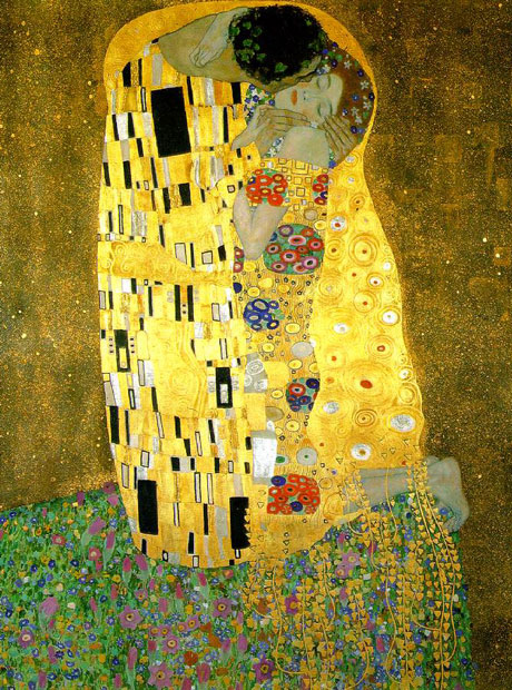el beso de Gustav Klimt