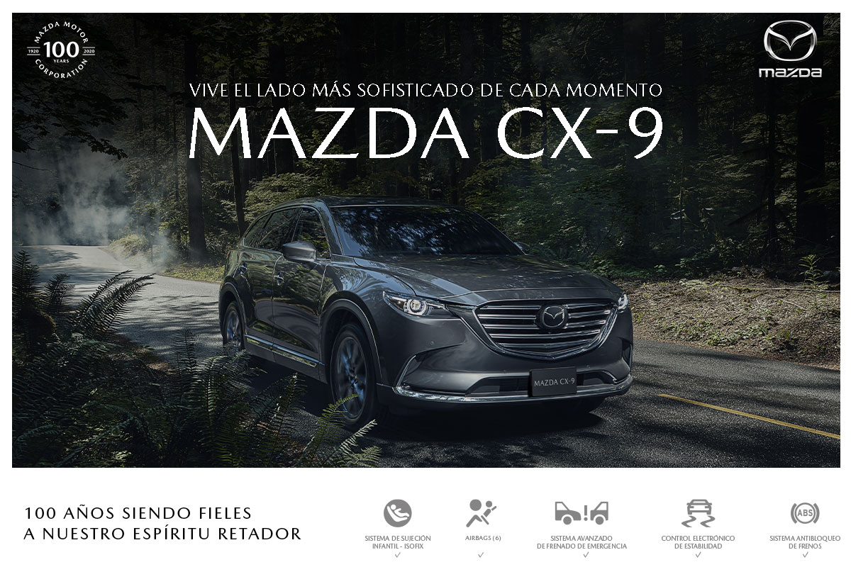 Vivir una experiencia turística inolvidable ahora es posible gracias a Mazda CX-9