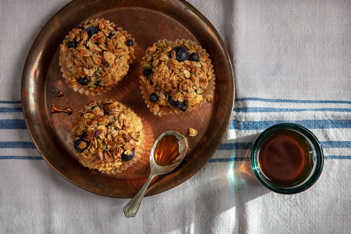 Receta de muffins de avena para el desayuno