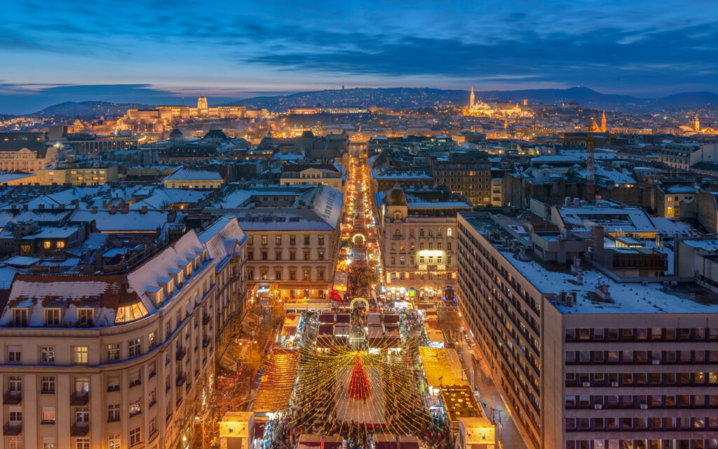 Mercado navideño en Budapest
