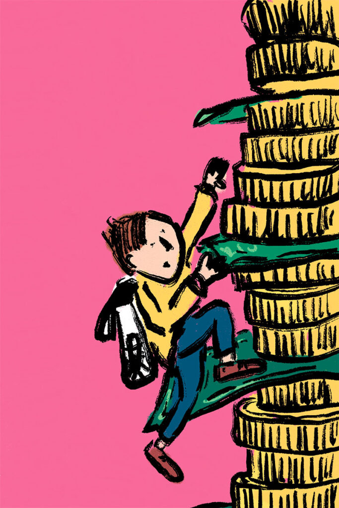Las pensiones en Colombia / Ilustración de Sindy Elefante.