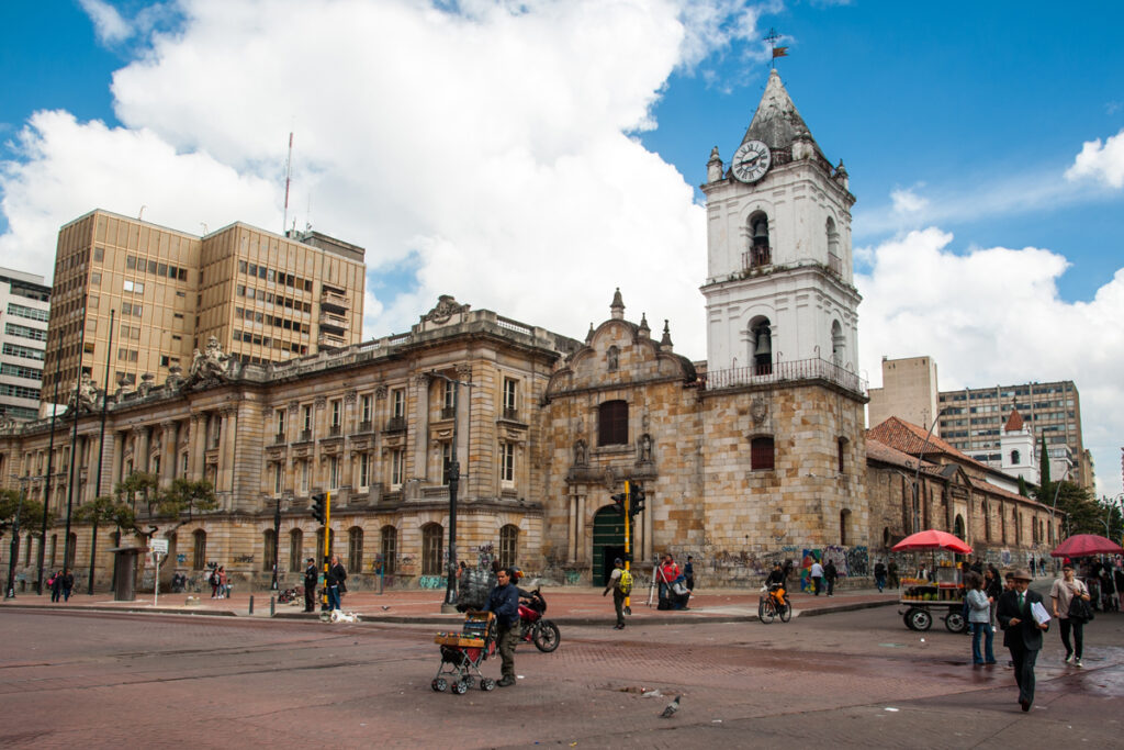 Semana Santa, Bogotá, Iglesias