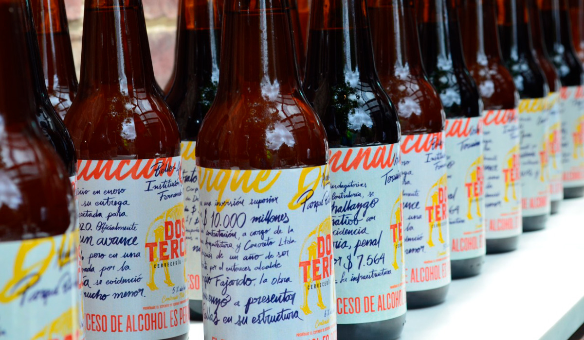 Dos tercos, botellas