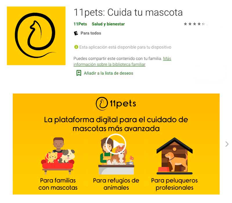 aplicaciones para perros