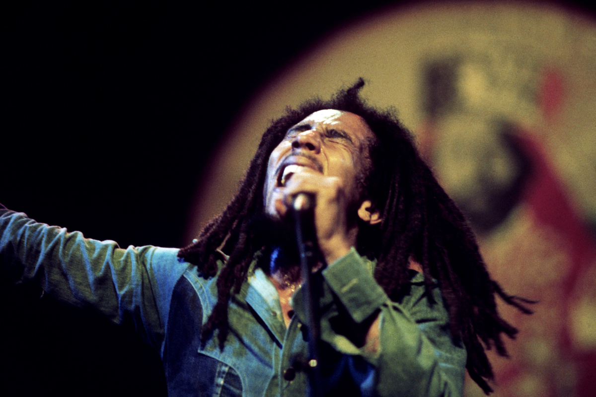 Bob Marley en el Rainbow Theatre.