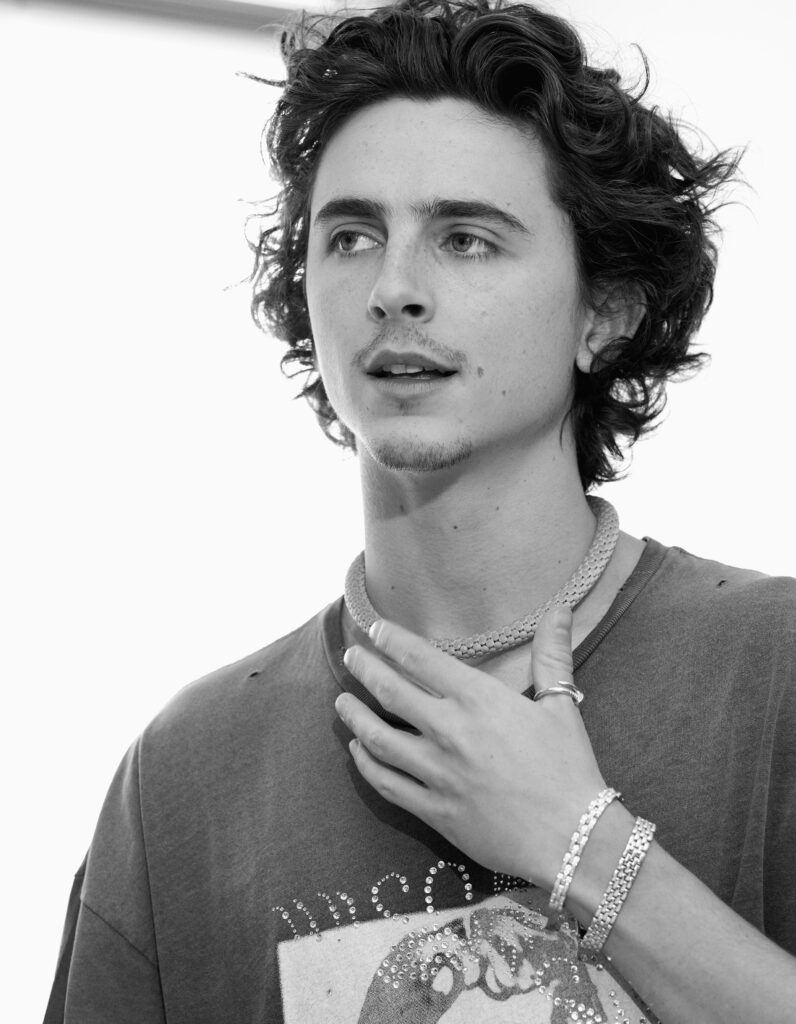 Timothée chalamet deslumbró en la premier de wonka con un collar único de cartier Timothée chalamet deslumbró en la premier de wonka con un collar único de cartier