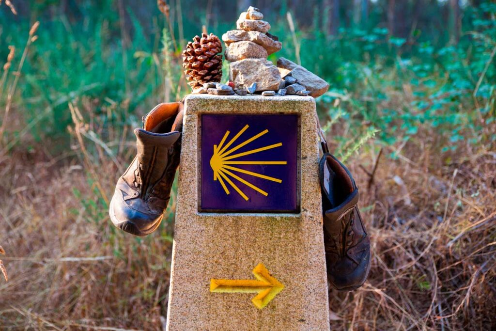 Flecha amarilla camino de santiago