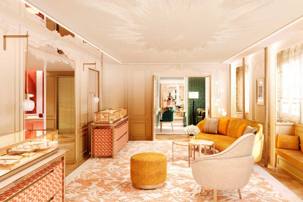 Así es la nueva tienda de joyería de cartier en parís Patio cartier