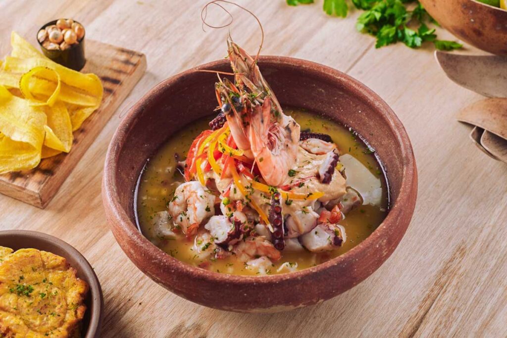 ¿cómo preparar un ceviche mixto con maracuyá y maní?