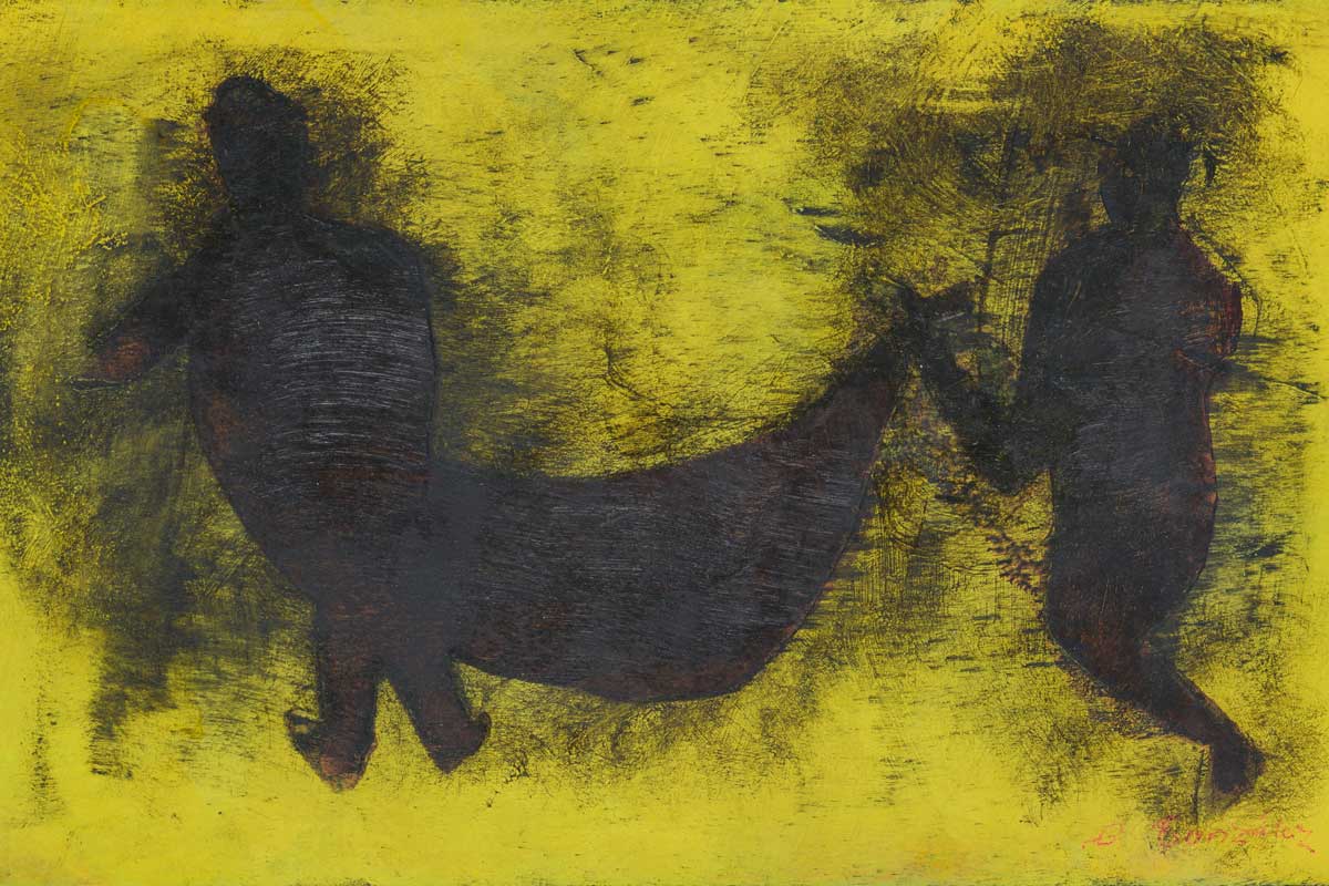 Cinta amarilla con cargueros