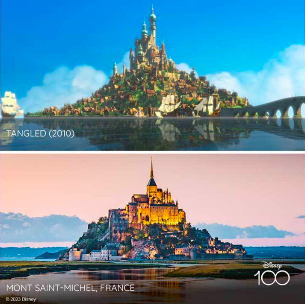 Lugares de la vida real de las películas de disney.