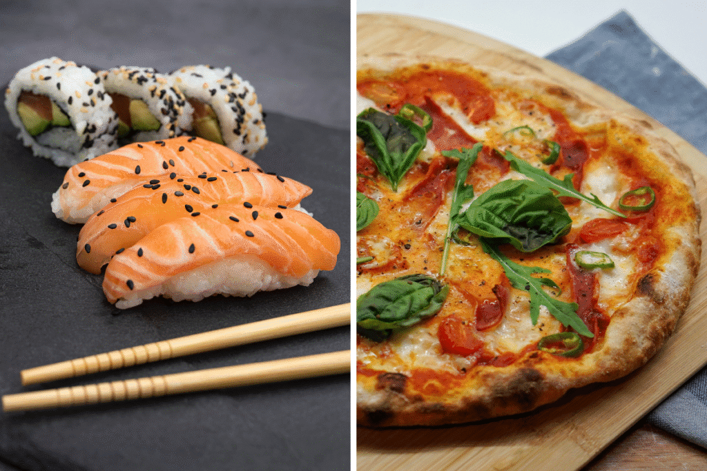 Pizza master y sushi master