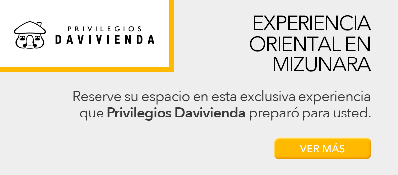 mizunara privilegios davivienda