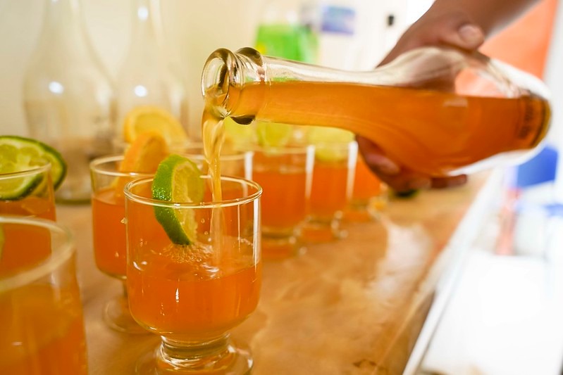 Sangría de maracuyá