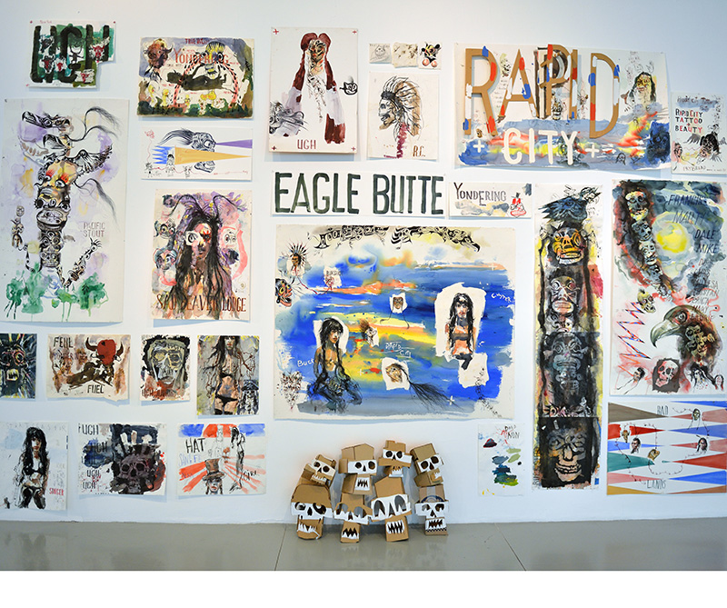 John Bock, Skipholt, 2005 Single-channel video projection Color, sound 54 min 55 sec Thyssen-Bornemisza Art Contemporary Collection, Vienna Installation view: Skipholt, Kling & Bang Gallery, Reykjavik, 2005 Photo: David Schultz / Kling & Bang Gallery, Reykjavik, 2005