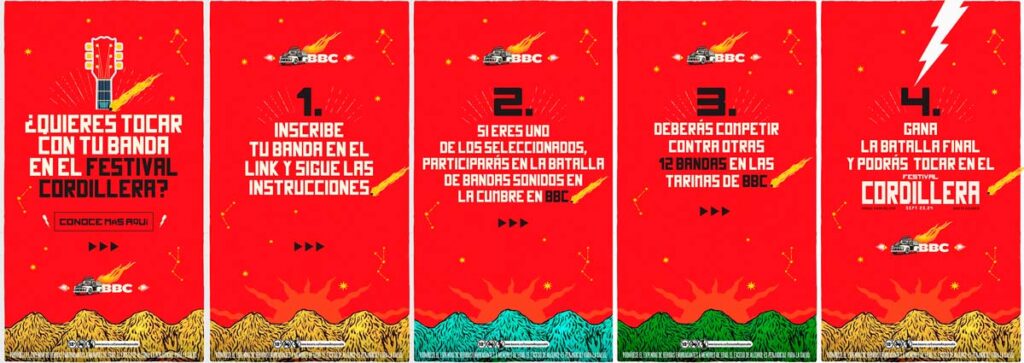¿tiene una banda musical? Vea cómo tocar en el festival cordillera