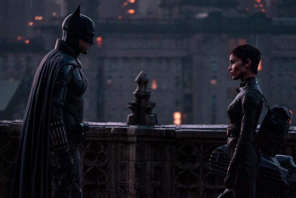 The batman, la película más oscura y realista de dc comics Batman y catwoman en una escena de the batman