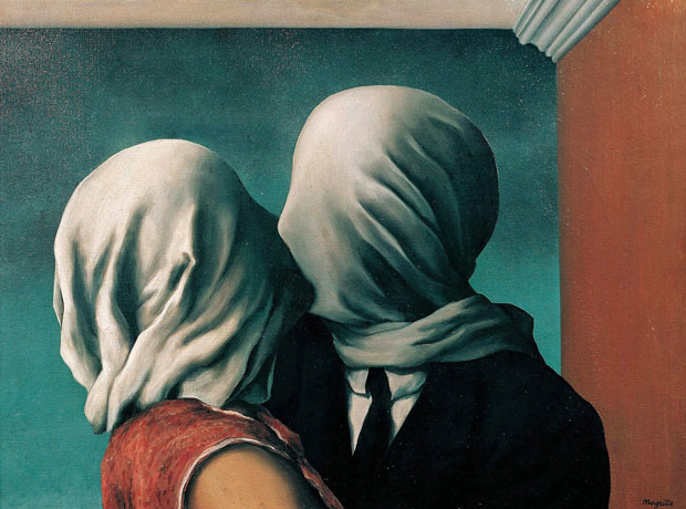 Los amantes, René Magritte, obra de arte, amor, arte