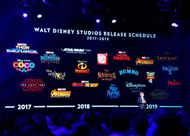 Conozca todos los estrenos que disney tiene hasta 2019