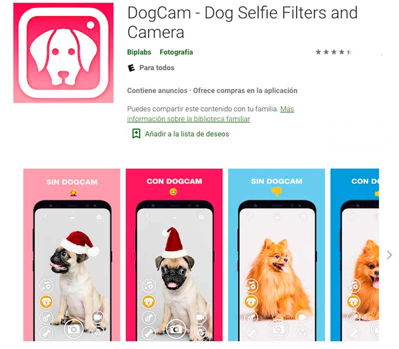 aplicaciones para perros