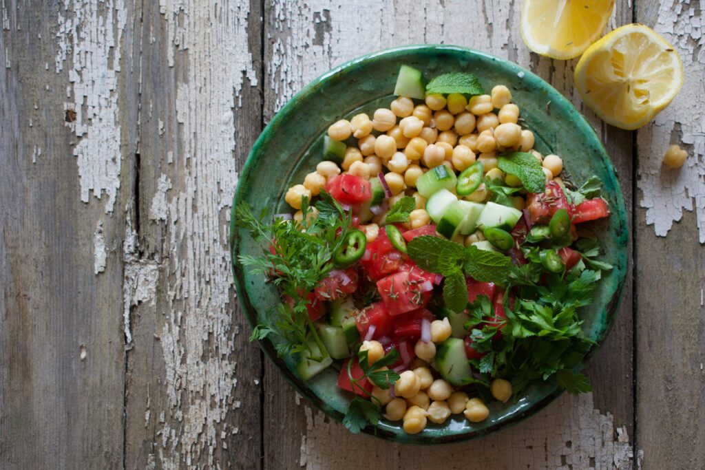 Receta: ensalada de garbanzos para hacer en casa Garbanzos