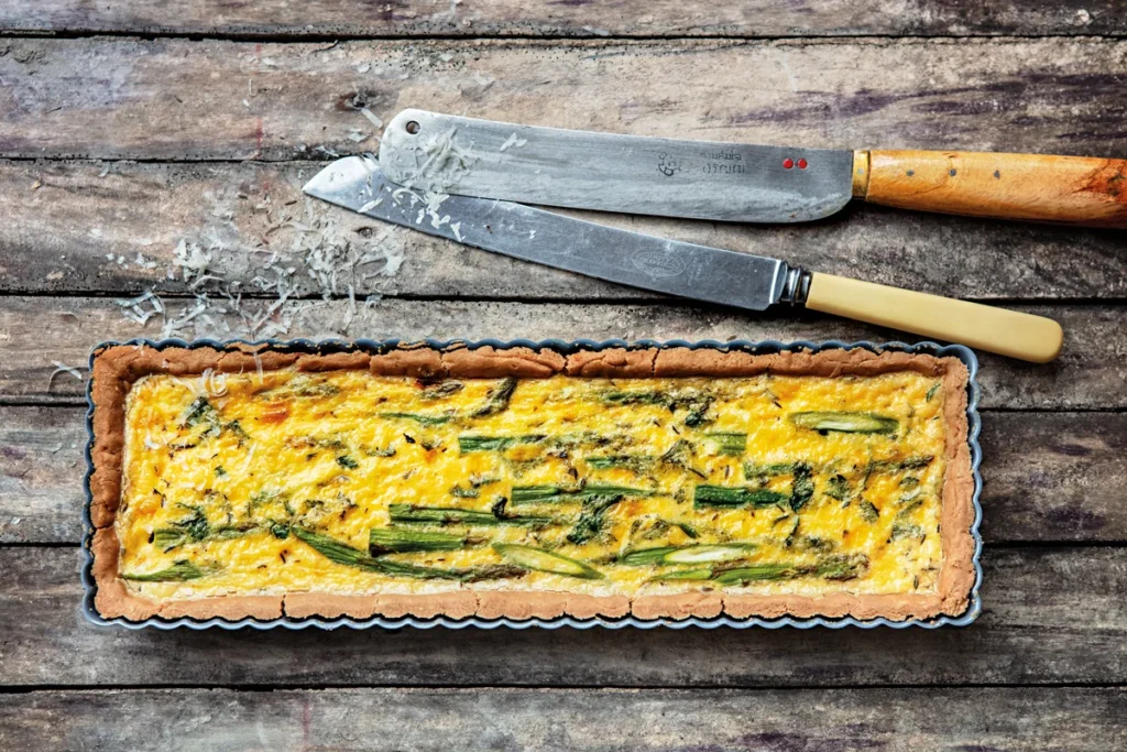 Receta: quiche de espárragos con masa de sarraceno Receta: quiche de espárragos con masa de sarraceno