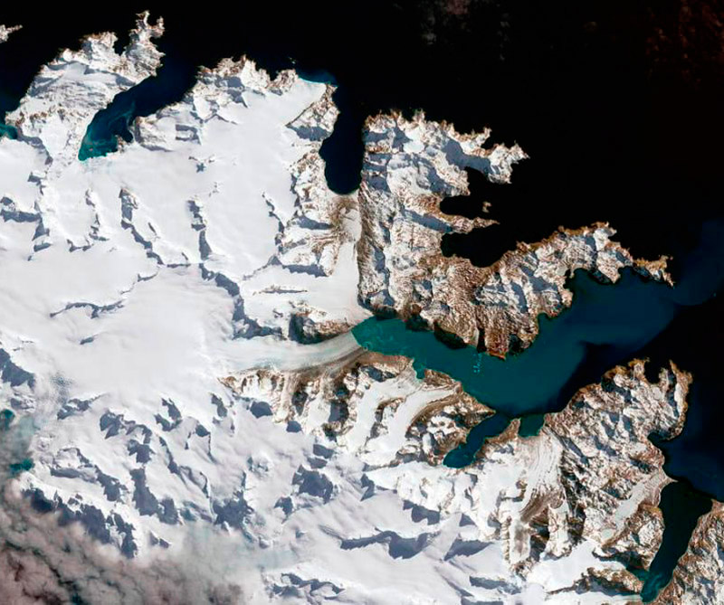 Desierto del Sáhara (África). Foto: Estación Espacial Internacional.