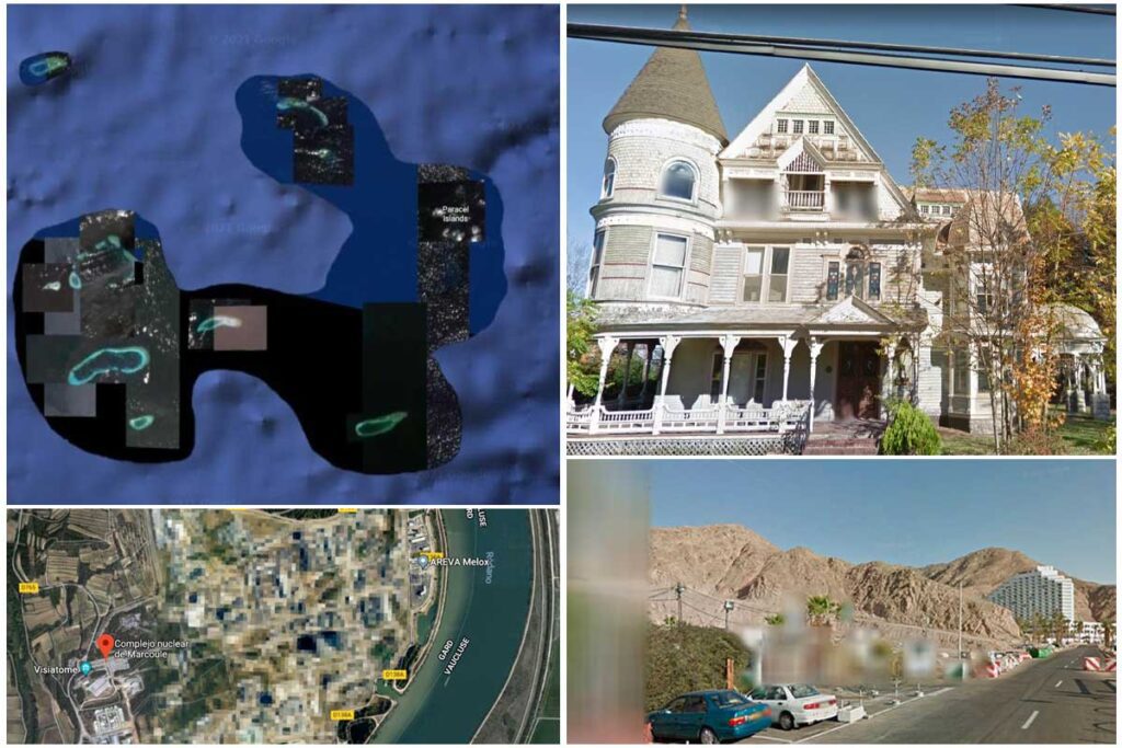 ¿por qué algunas partes del mundo están censuradas en google maps? Google maps, censura