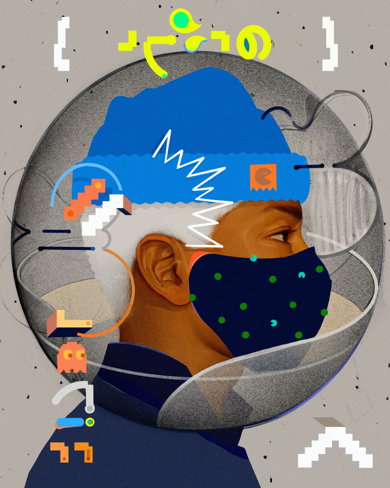 Tapabocas ilustración