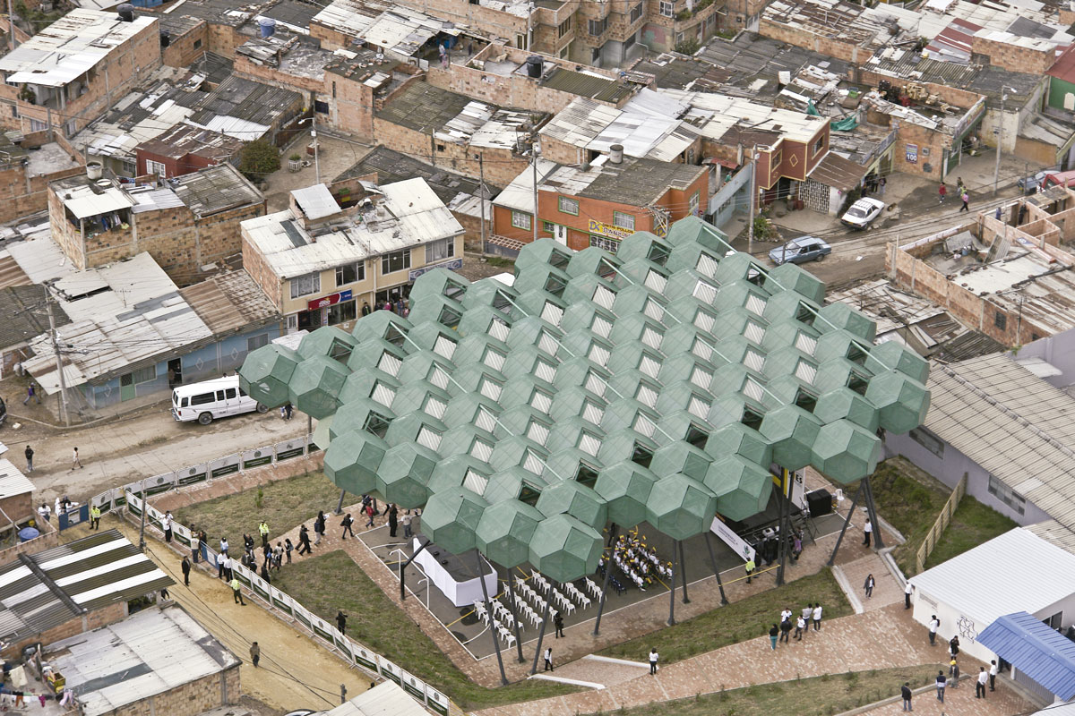 Polideportivo Bosques de la Esperanza, en Altos de Cazucá, Soacha. Foto J Gamboa.