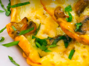 Omelette con queso brie