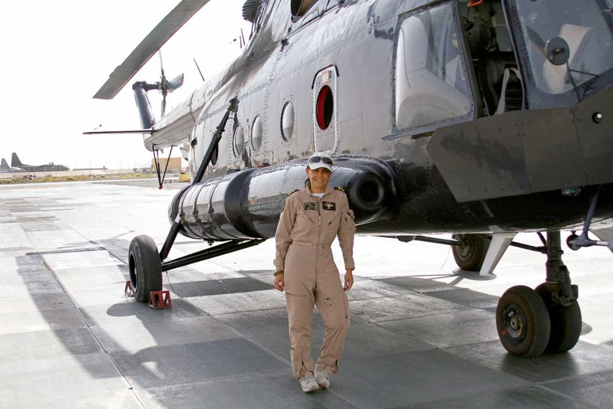 Helicóptero en afganistán