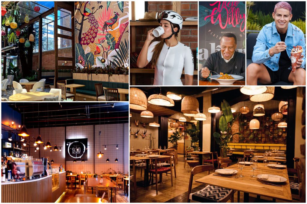 Los restaurantes y cafés de los deportistas colombianos Deportistas colombianos, restaurantes, cafés