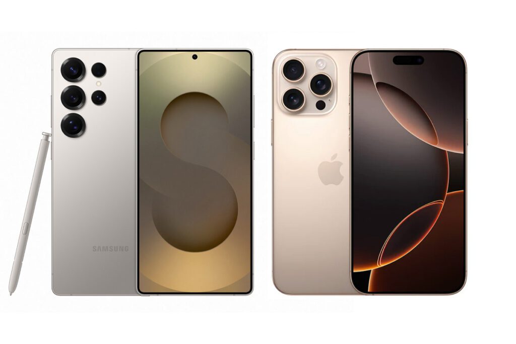 Samsung galaxy s25 ultra vs. Iphone 16 pro max: duelo de titanes Samsung galaxy s25 ultra, iphone 16 pro max
