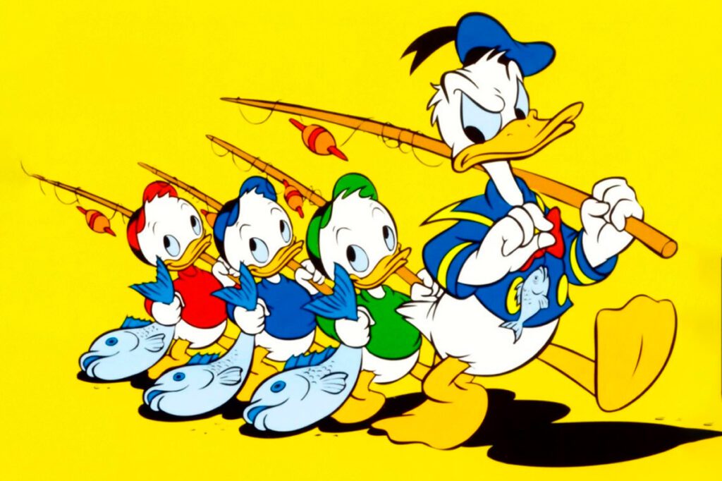En el cumpleaños del pato donald Pato donald