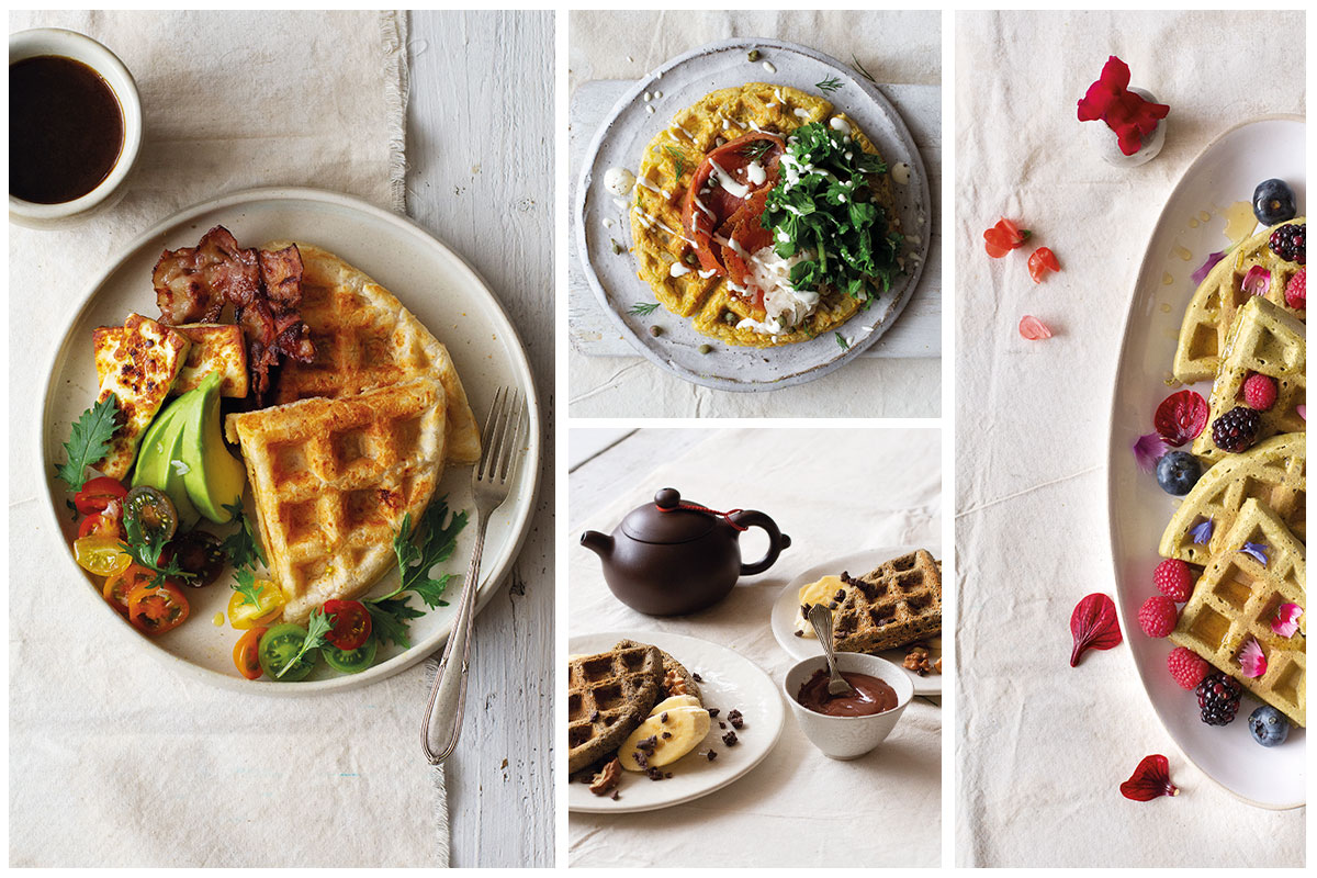 Waffles de pan de yuca