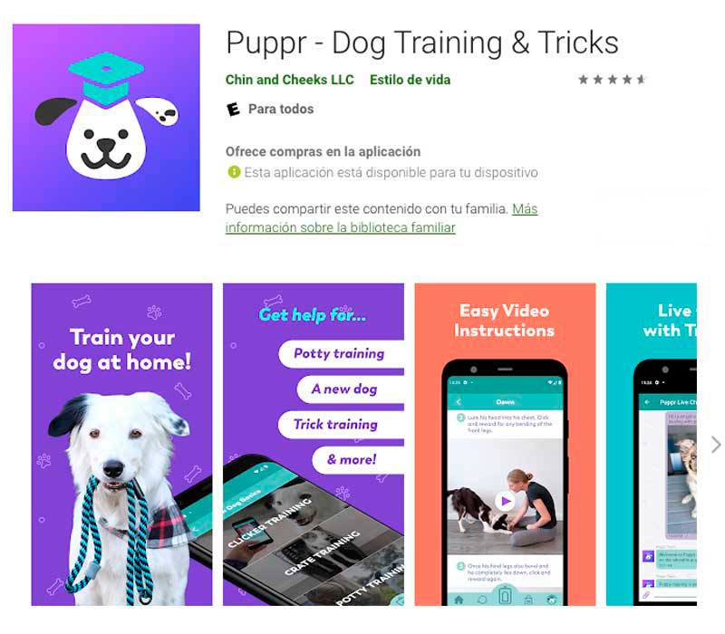 aplicaciones para perros