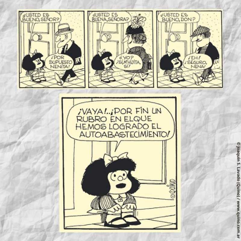 Cinco viñetas para recordar a quino Mafalda