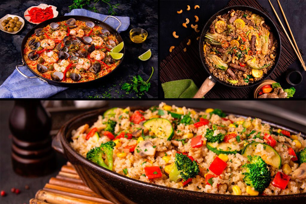 Arroz al wok, veggie y paella castellana: 3 recetas para preparar con arroz castellano Arroz castellano