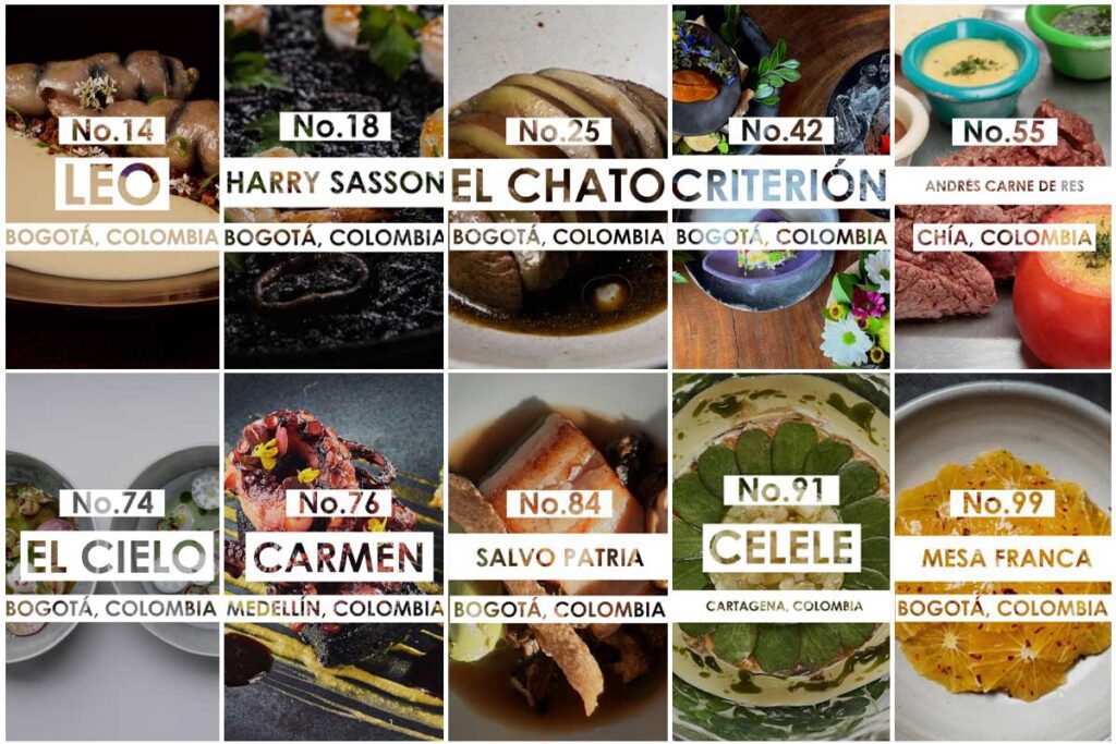 Estos son los mejores 10 restaurantes de colombia, según los latin america’s 50 best restaurants Restaurantes de colombia