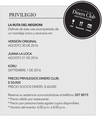 Ruta del negroni