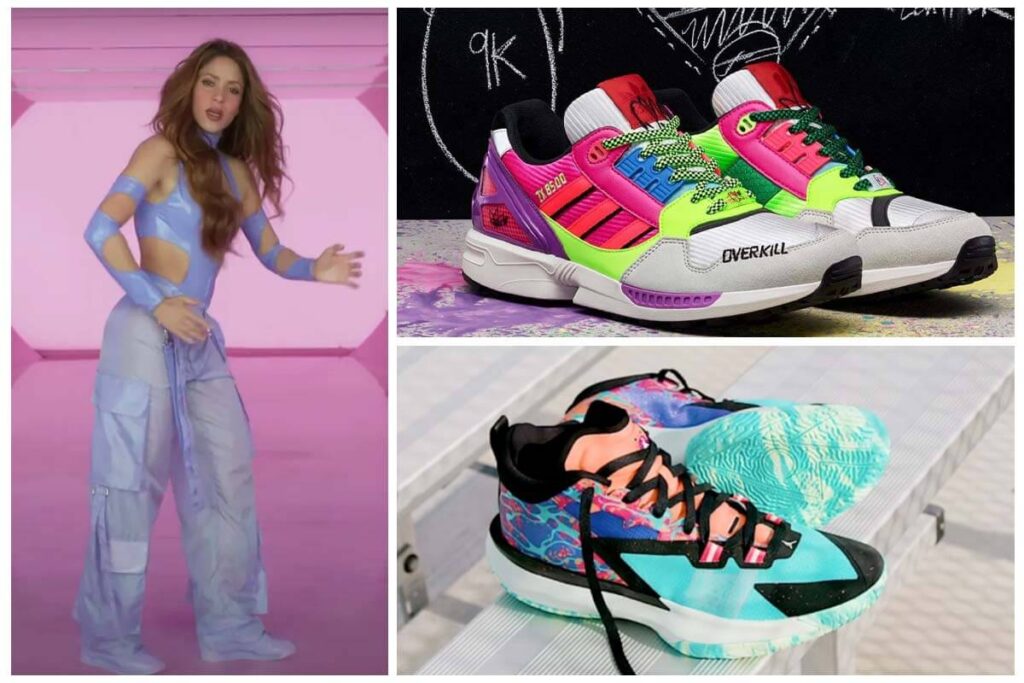 Shakira y la tendencia de los tenis de colores Shakira y la tendencia de los tenis de colores