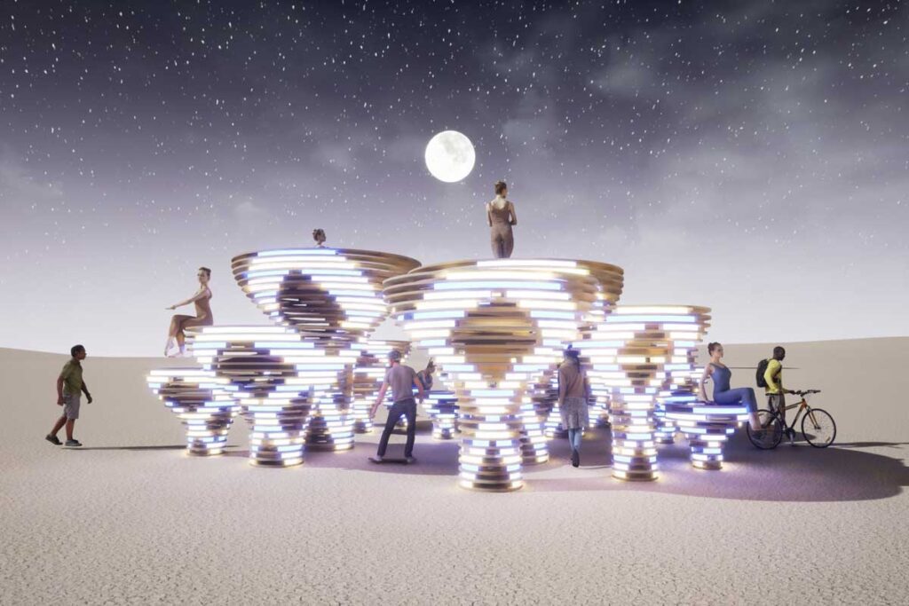 Colombia presente en el burning man de la mano de tres artistas Burning man, colombia, nebula