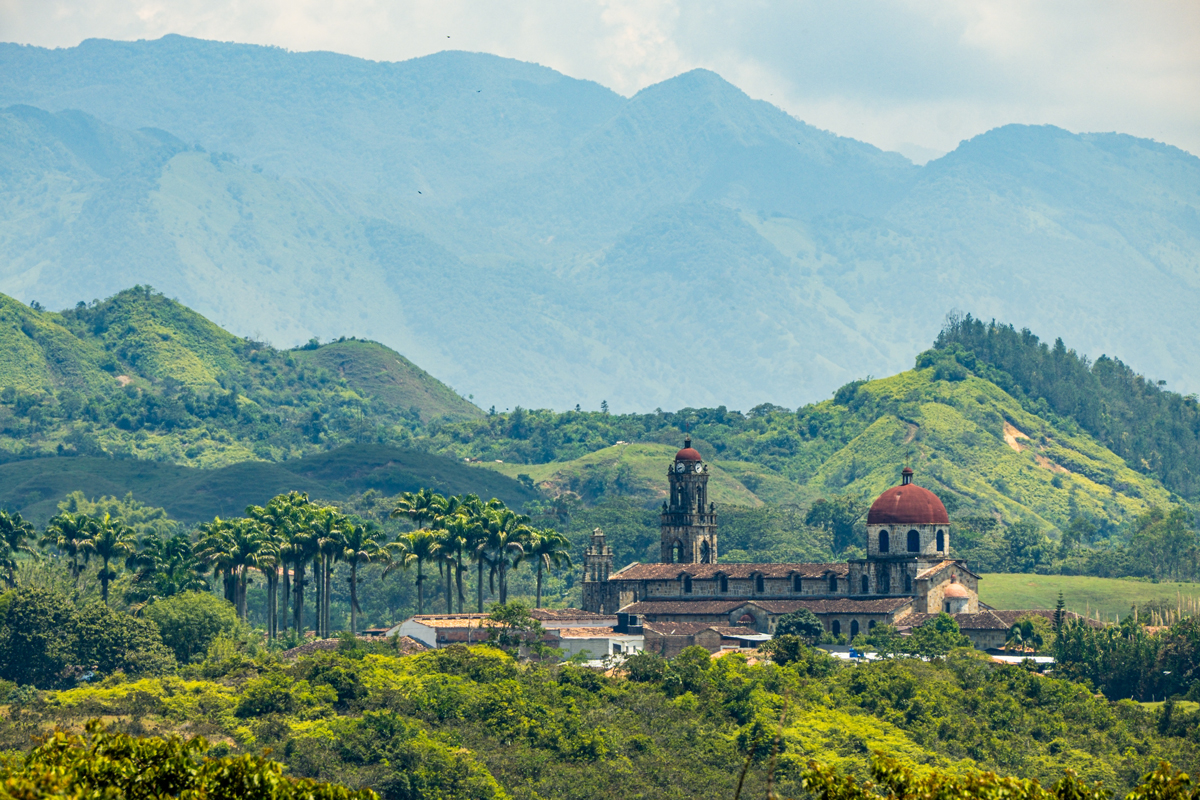 Pueblo de Guadalupe en Santander Colombia.