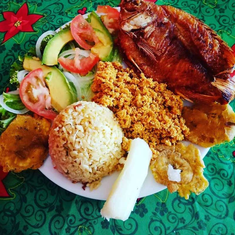 Plato típico de la costa caribe