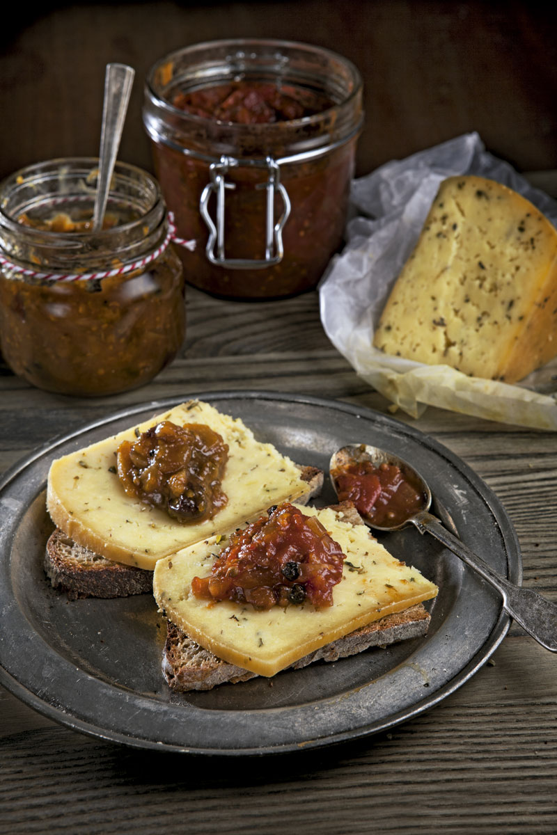 Montaditos de queso, quesos artesanales