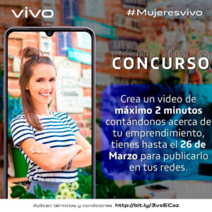 Para mujeres emprendedoras: gane un vivo v20 con en este concurso Para mujeres emprendedoras: gane un vivo v20 con en este concurso