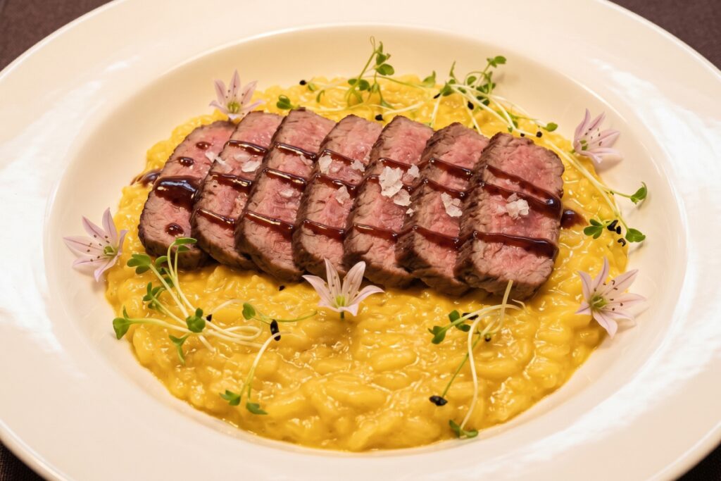 Recetas de chefs colombianos: panceta de cerdo y risotto en la nueva gastronomía Recetas de chefs colombianos: panceta de cerdo y risotto en la nueva gastronomía